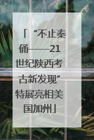 “不止秦俑——21世纪陕西考古新发现”特展亮相美国加州