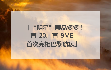 “明星”展品多多！直-20、直-9ME首次亮相巴黎航展