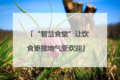 “智慧食堂”让饮食更接地气受欢迎