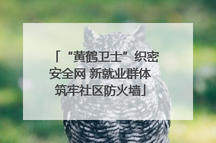 “黄鹤卫士”织密安全网 新就业群体筑牢社区防火墙