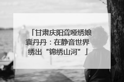 甘肃庆阳聋哑绣娘袁丹丹：在静音世界绣出“锦绣山河”