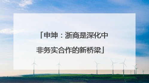 申坤：浙商是深化中非务实合作的新桥梁