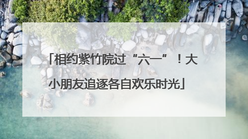 相约紫竹院过“六一”！大小朋友追逐各自欢乐时光