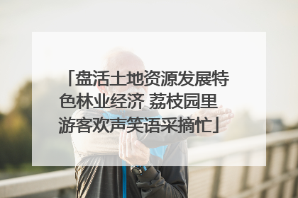 盘活土地资源发展特色林业经济 荔枝园里游客欢声笑语采摘忙