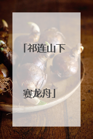 祁连山下赛龙舟