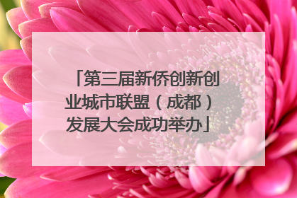 第三届新侨创新创业城市联盟（成都）发展大会成功举办