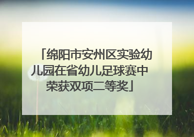 绵阳市安州区实验幼儿园在省幼儿足球赛中荣获双项二等奖