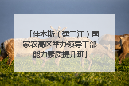 佳木斯（建三江）国家农高区举办领导干部能力素质提升班