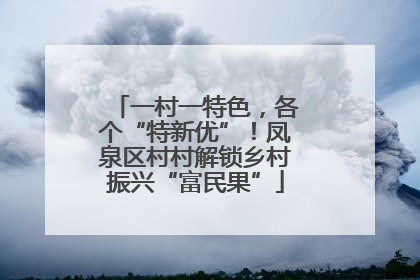 一村一特色，各个“特新优”！凤泉区村村解锁乡村振兴“富民果”