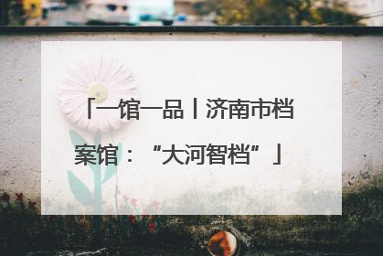 一馆一品丨济南市档案馆：“大河智档”