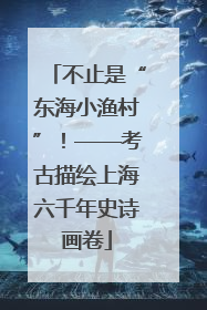 不止是“东海小渔村”！——考古描绘上海六千年史诗画卷