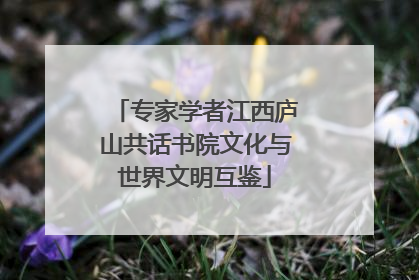 专家学者江西庐山共话书院文化与世界文明互鉴