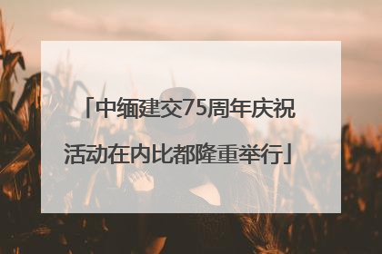 中缅建交75周年庆祝活动在内比都隆重举行
