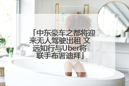 中东豪车之都将迎来无人驾驶出租 文远知行与Uber将联手布署迪拜