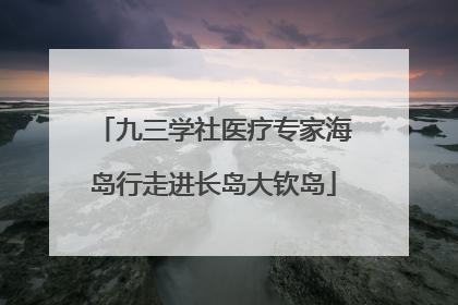 九三学社医疗专家海岛行走进长岛大钦岛