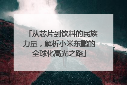 从芯片到饮料的民族力量，解析小米东鹏的全球化高光之路