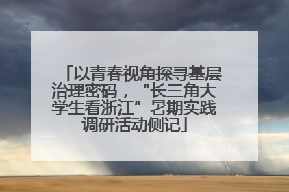 以青春视角探寻基层治理密码，“长三角大学生看浙江”暑期实践调研活动侧记