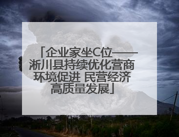 企业家坐C位——淅川县持续优化营商环境促进 民营经济高质量发展
