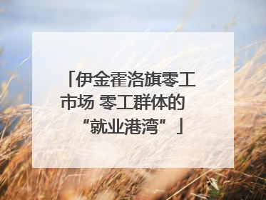 伊金霍洛旗零工市场 零工群体的“就业港湾”