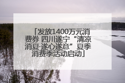 发放1400万元消费券 四川遂宁“清凉消夏·遂心遂意”夏季消费季活动启动