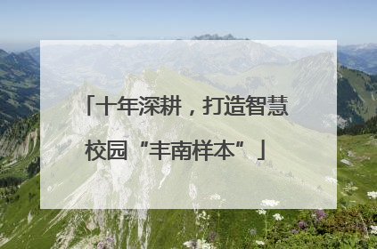 十年深耕，打造智慧校园“丰南样本”
