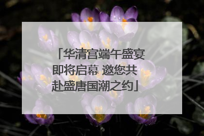 华清宫端午盛宴即将启幕 邀您共赴盛唐国潮之约