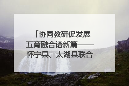 协同教研促发展 五育融合谱新篇——怀宁县、太湖县联合教研活动在月山镇中心学校成功举办