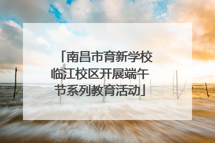 南昌市育新学校临江校区开展端午节系列教育活动