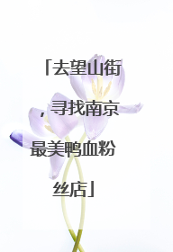 去望山街，寻找南京最美鸭血粉丝店