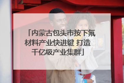 内蒙古包头市按下氟材料产业快进键 打造千亿级产业集群