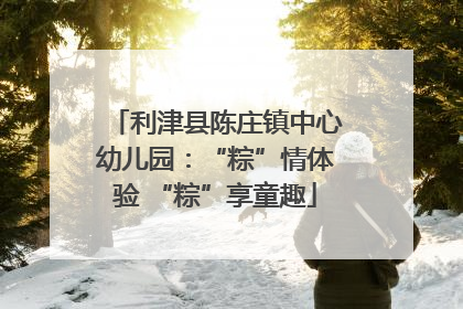 利津县陈庄镇中心幼儿园：“粽”情体验 “粽”享童趣