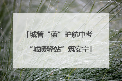 城管“蓝”护航中考 “城暖驿站”筑安宁