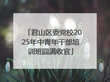 君山区委党校2025年中青年干部培训班圆满收官