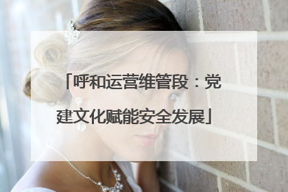 呼和运营维管段：党建文化赋能安全发展