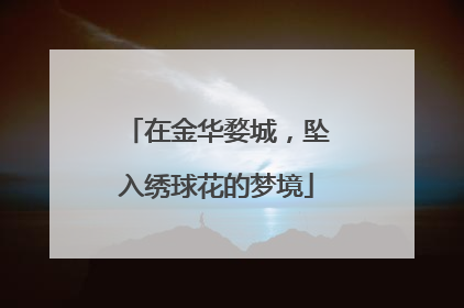 在金华婺城，坠入绣球花的梦境