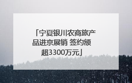 宁夏银川农商旅产品进京展销 签约额超3300万元