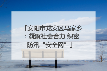 安阳市龙安区马家乡：凝聚社会合力 织密防汛“安全网”
