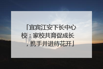 宜宾江安下长中心校：家校共育促成长，携手并进待花开