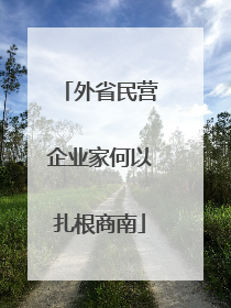 外省民营企业家何以扎根商南