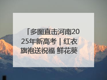 多图直击河南2025年新高考｜红衣旗袍送祝福 鲜花葵花助梦圆——尉氏县高考暖心送考
