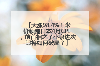 大涨98.4%！米价领跑日本4月CPI，前首相之子小泉进次郎将如何破局？