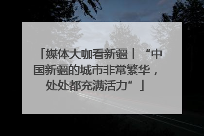 媒体大咖看新疆丨“中国新疆的城市非常繁华，处处都充满活力”