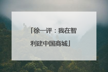 徐一评：我在智利建中国商城