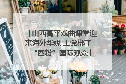 山西高平戏曲课堂迎来海外华媒 上党梆子“圈粉”国际观众