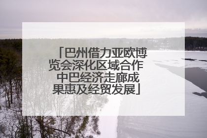 巴州借力亚欧博览会深化区域合作 中巴经济走廊成果惠及经贸发展