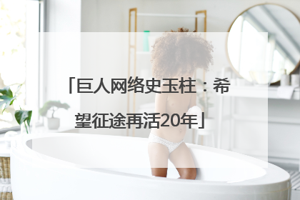 巨人网络史玉柱：希望征途再活20年