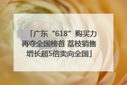 广东“618”购买力再夺全国榜首 荔枝销售增长超5倍卖向全国