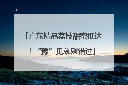 广东精品荔枝甜蜜抵达！“豫”见就别错过