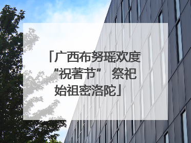 广西布努瑶欢度“祝著节” 祭祀始祖密洛陀