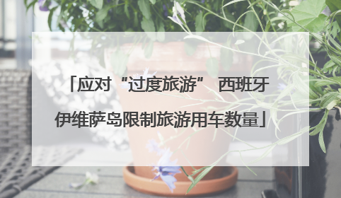 应对“过度旅游” 西班牙伊维萨岛限制旅游用车数量
